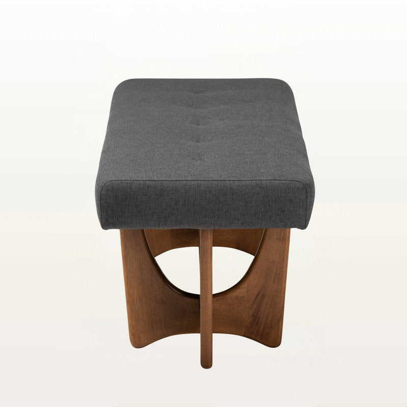 premium teak wood cushioned bench