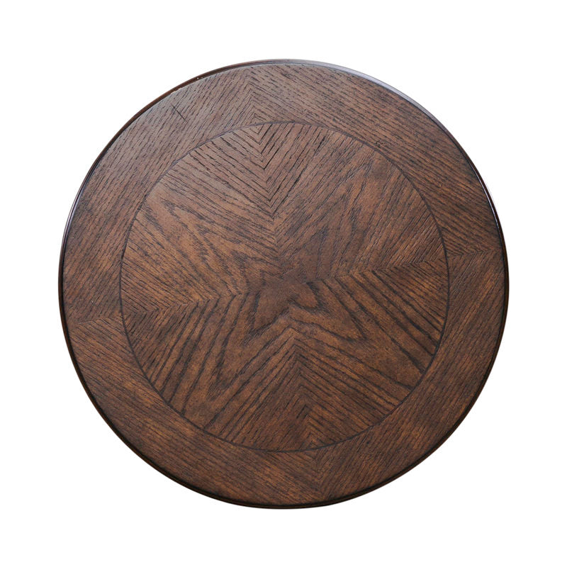 Compact teak wood coffee side table
