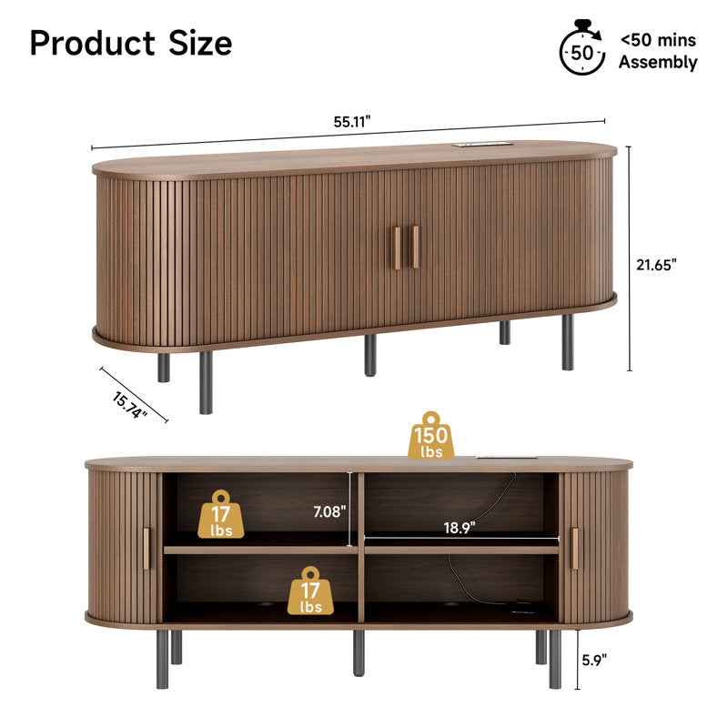 stand with sliding doors storageom
