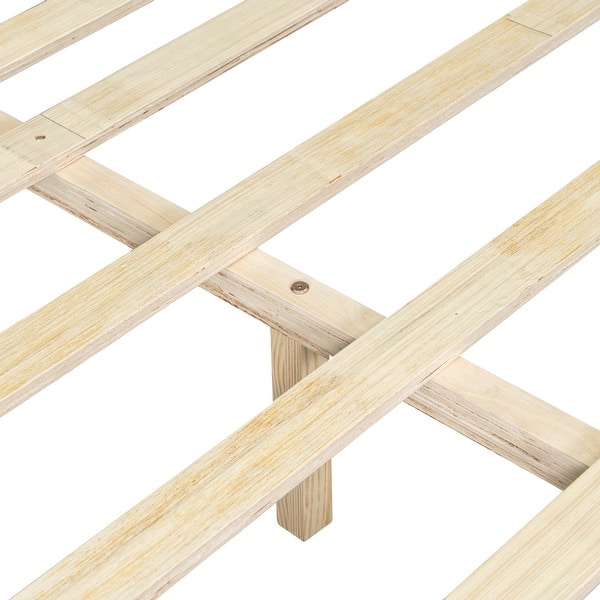Modern handcrafted teak wood bed frame