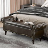 Premium Chesterfield Bench with Hidden Storage