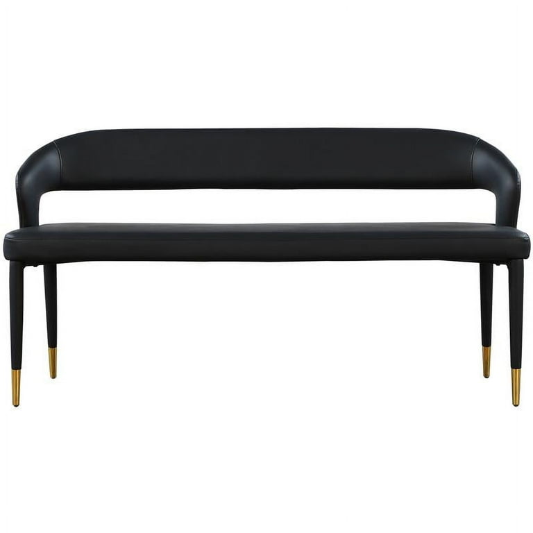 Designer modern bench with teak wood frame