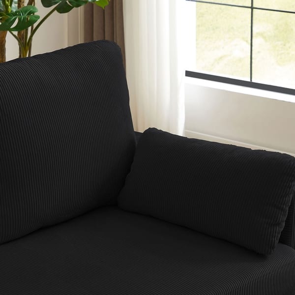 Premium teak wood corner sofa with cushions