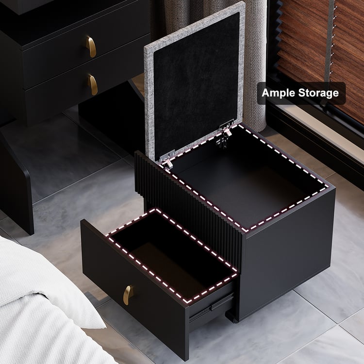 Stylish teak wood dressing unit for modern interiors