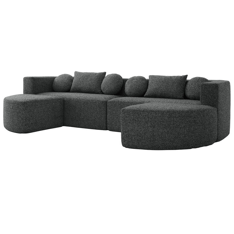 Contemporary curved sofa for luxury interiors