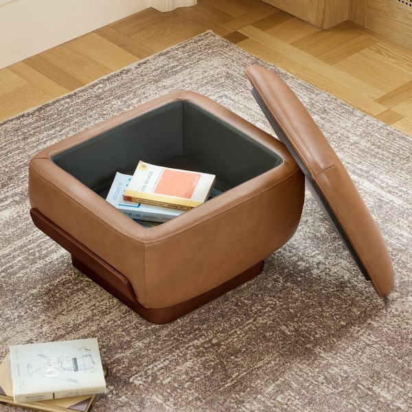 Modern tan accent chair with teak wood base