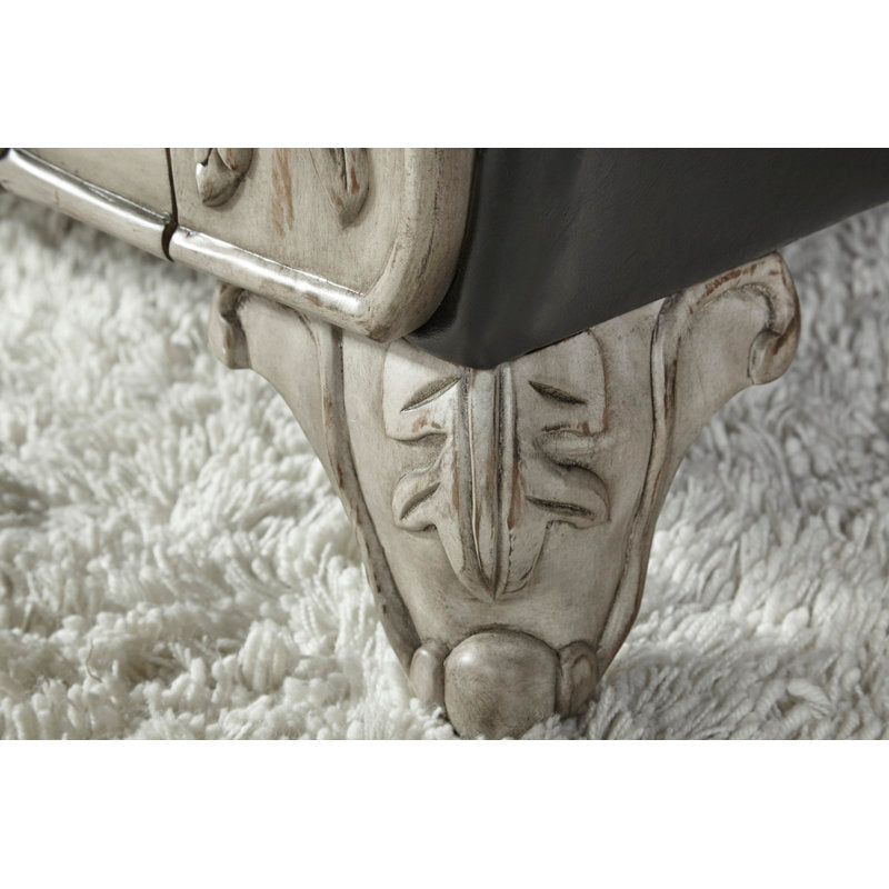 Antique carved wooden lounge sofa