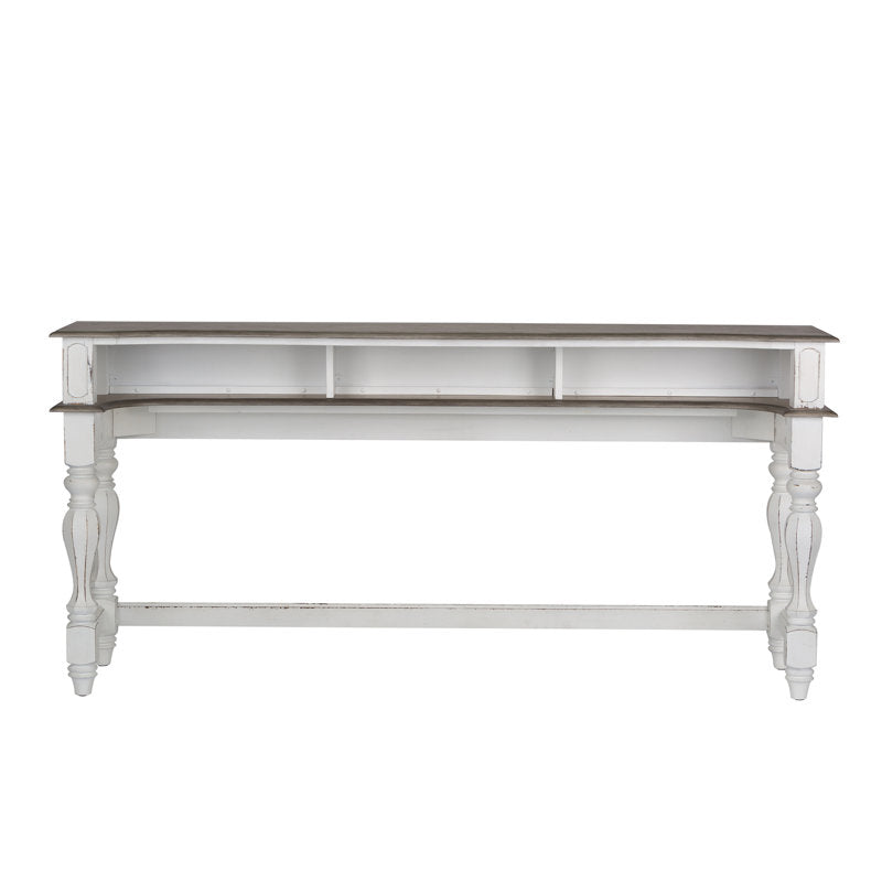 Entryway console table with storage shelf