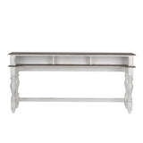 Entryway console table with storage shelf