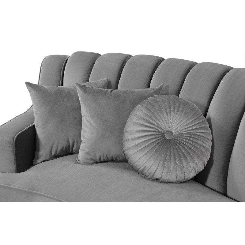 Elegant modern living room curved sofa furniture
