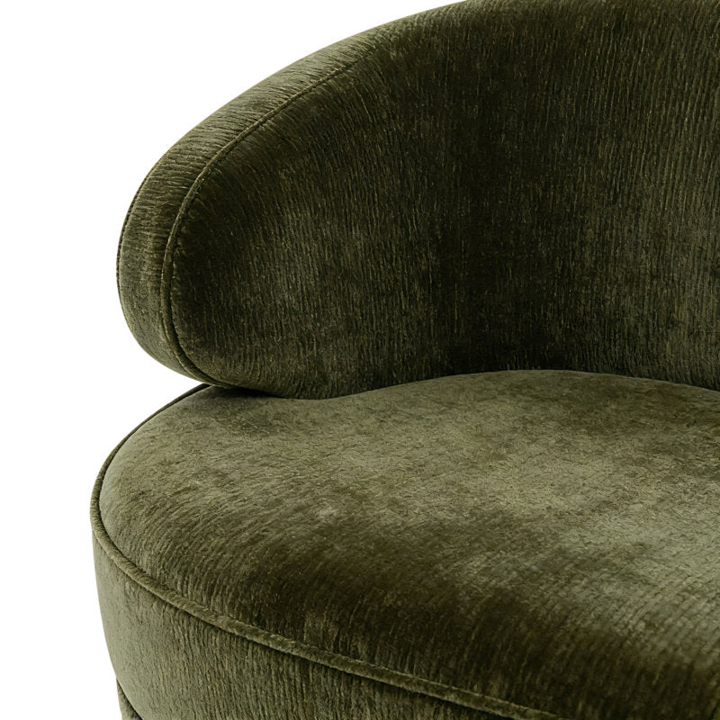 Modern luxury living room sofa with velvet upholstery