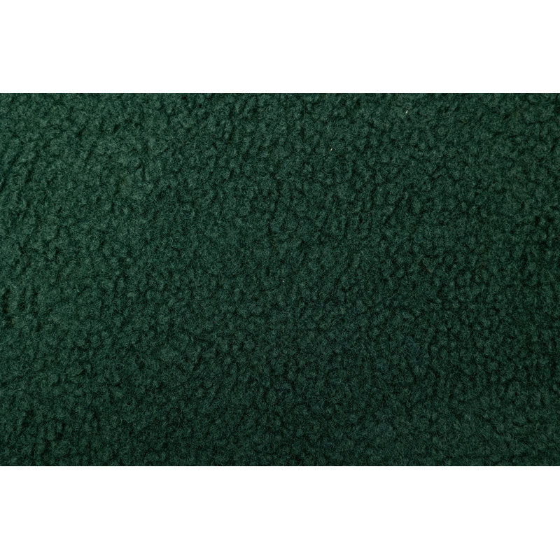 Modern curved lounge chair in premium bouclé fabric