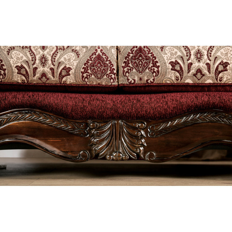 Royal carved teak wood sofa for villa interiors