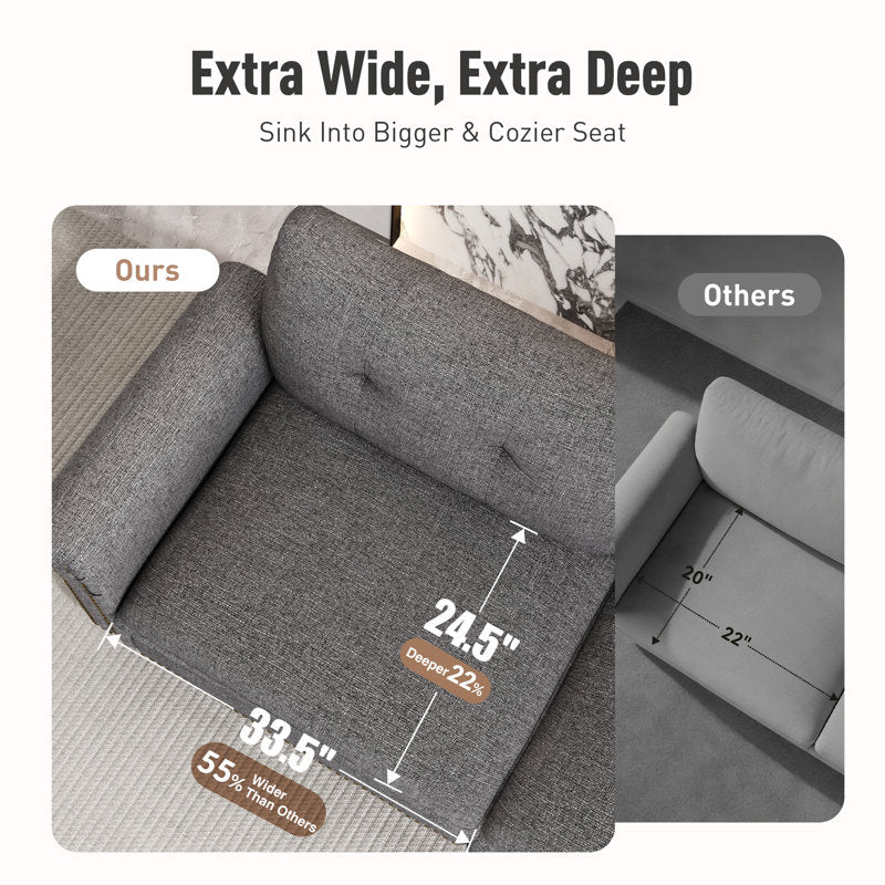 Comfortable L-shaped sofa set for modern homes
