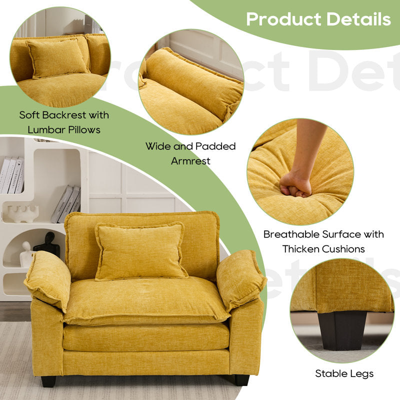 Modern single seater sofa chair by Sky Rise Decor