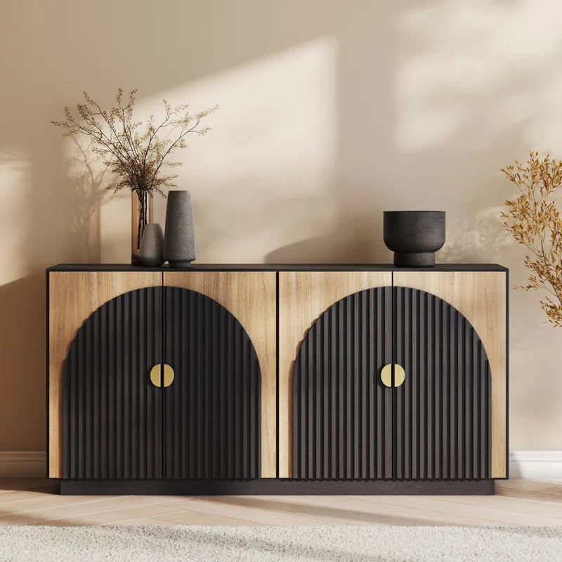 Stylish arched sideboard cabinet for modern home décor
