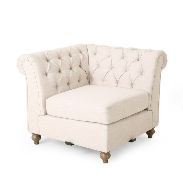 Teak wood luxury sectional sofa with premium upholstery