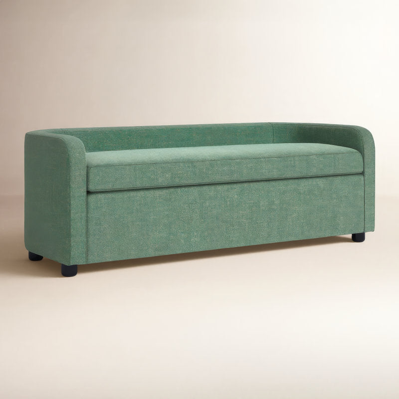 premium wooden bench upholstered seat