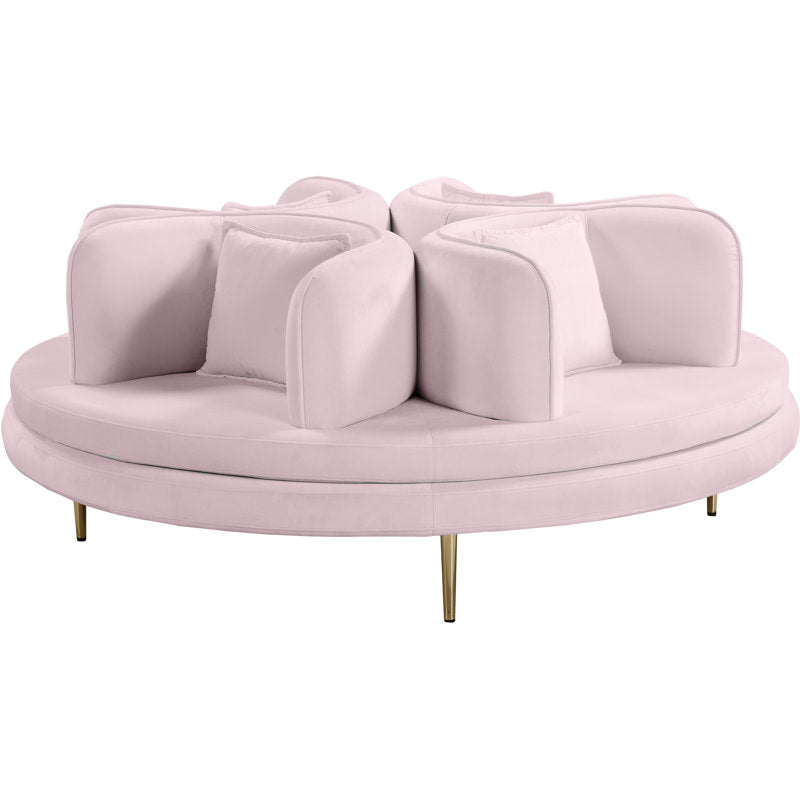Premium Round Designer Sofa with Teak Wood Frame
