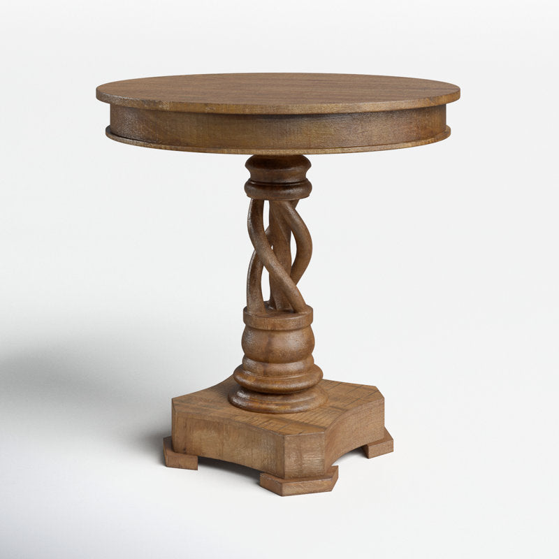 Premium handcrafted teak wood accent furniture table