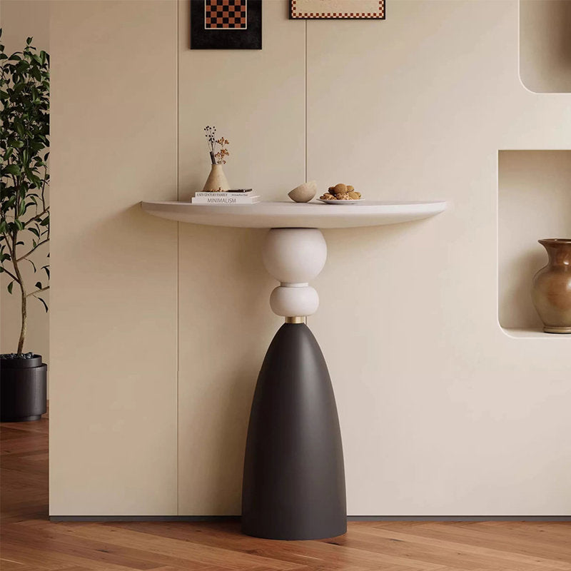 Modern console table solid teak wood artistic furniture design