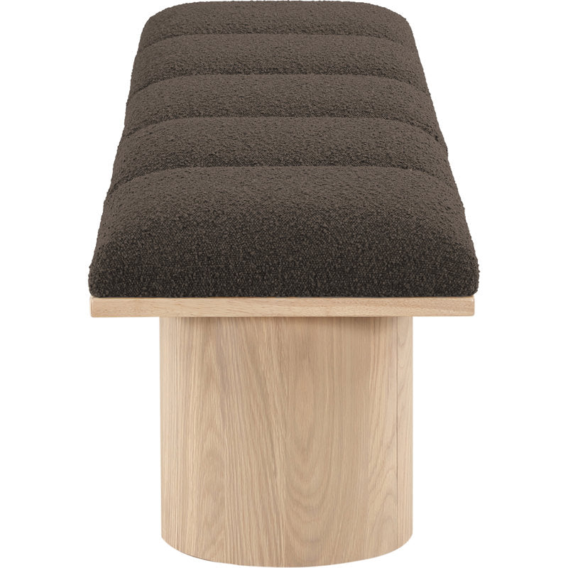 Scandinavian teak bench for living room