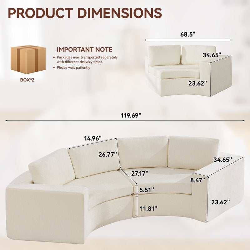 Elegant modern living room sofa by Sky Rise Decor