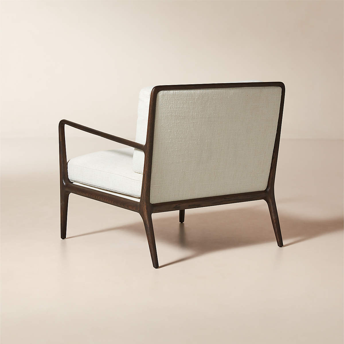Premium fabric upholstered teak chair