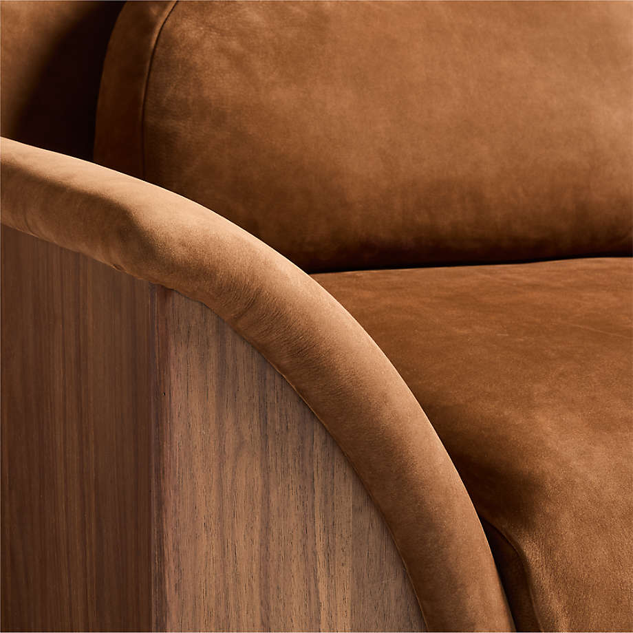 Premium wooden armchair with soft seat cushion