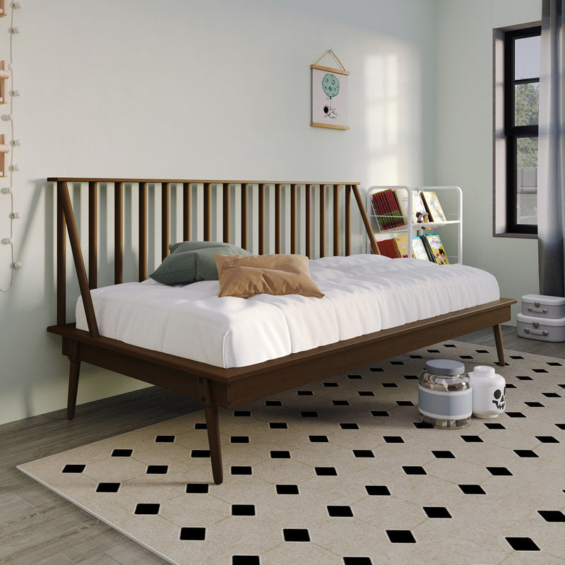 Mid-century teak wood platform bed