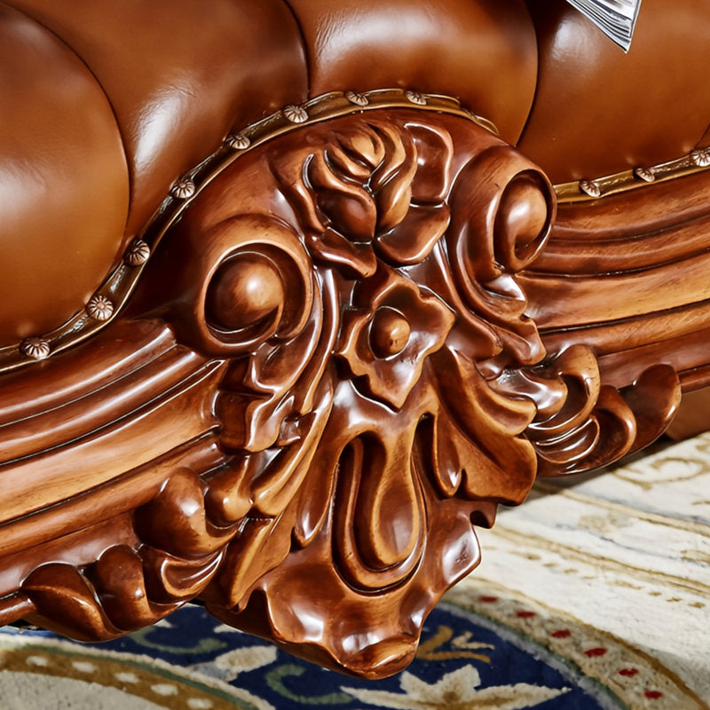 Handmade luxury teak wood carved bench