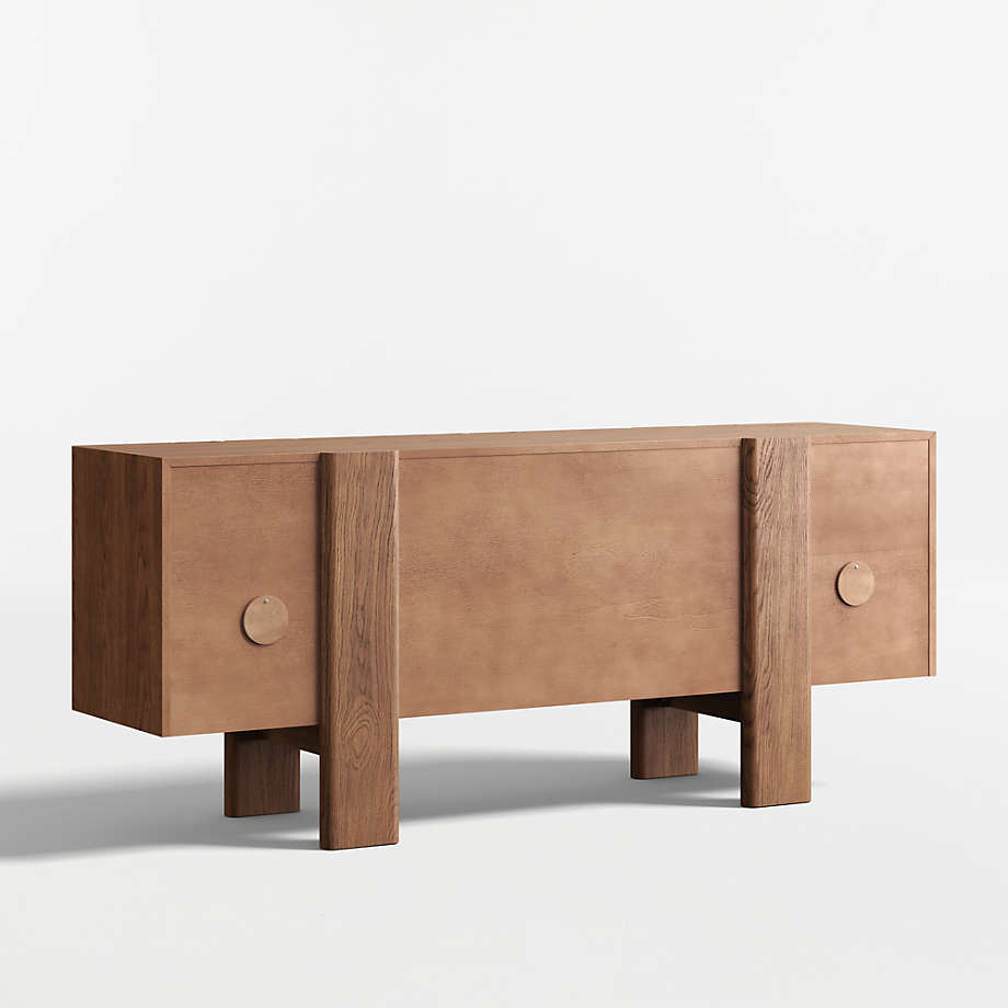 Scandinavian style teak wood sideboard