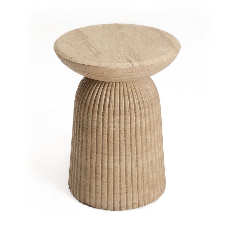 Premium teak wood end table modern minimalist furniture