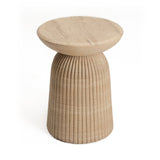Premium teak wood end table modern minimalist furniture