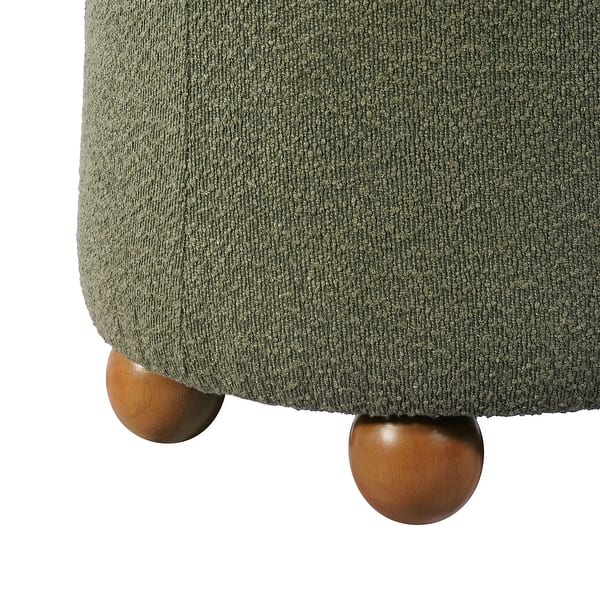 Handmade round accent stool for modern home décor