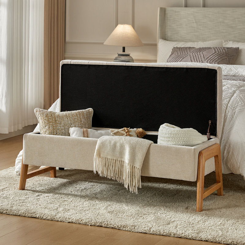 Luxury bedroom seating bench