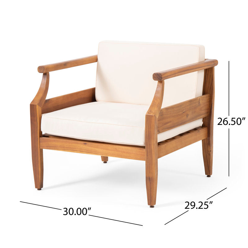 Premium Teak Wood Sofa Set – Solid Wood Living Room Sofa 2+1+1 Seater +1 Center table