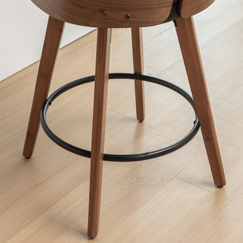 Premium teak wood bar chair for modern kitchen interior