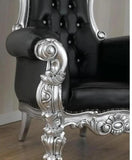 Premium teak wood royal accent chair for luxury interiors