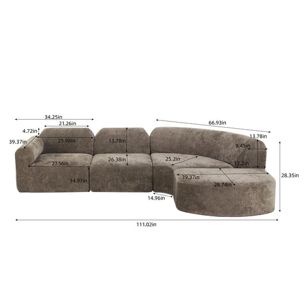 Premium upholstered sectional sofa design