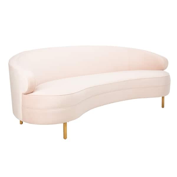 Modern blush pink designer sofa for living room