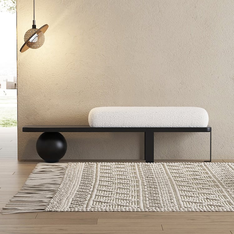 Elegant modern teak wood furniture bench