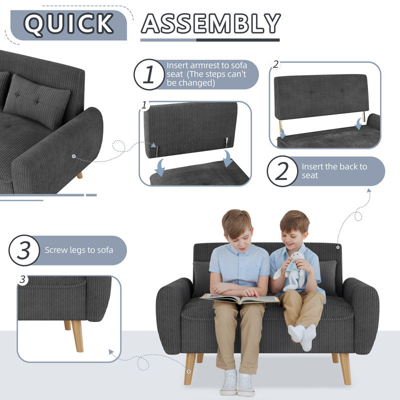 Scandinavian style teak wood sofa furniture
