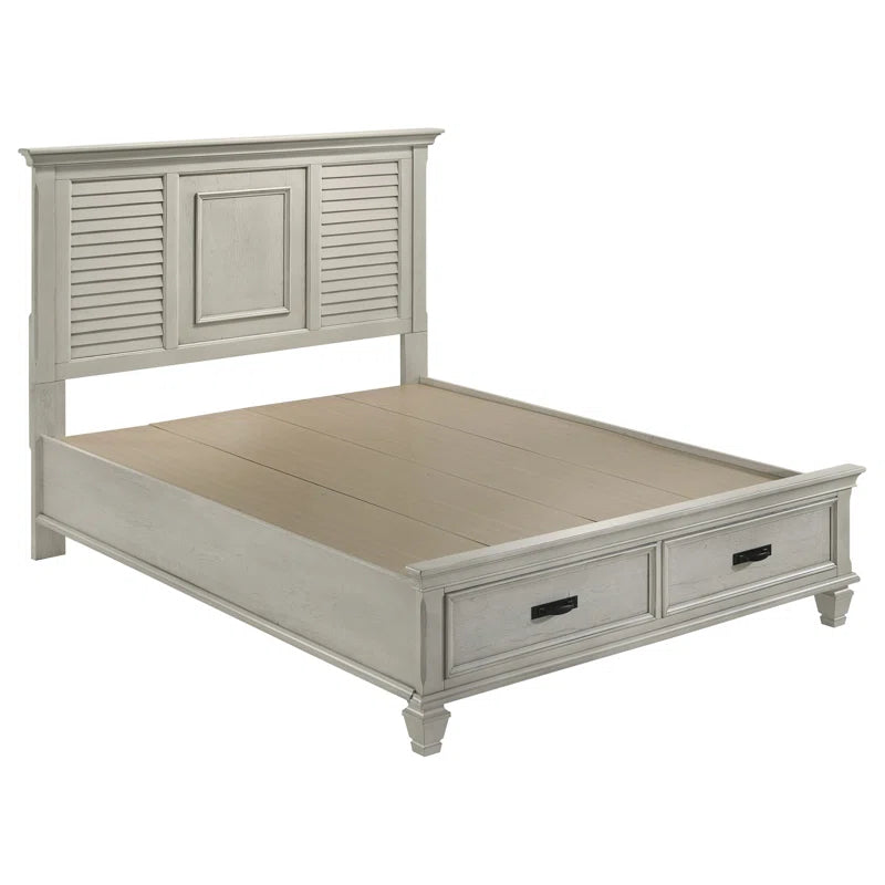 contemporary platform bed with drawers
