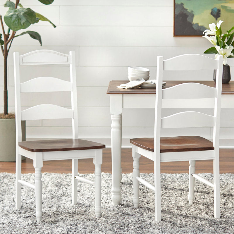 Farmhouse style teak wood dining furniture set