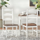 Farmhouse style teak wood dining furniture set