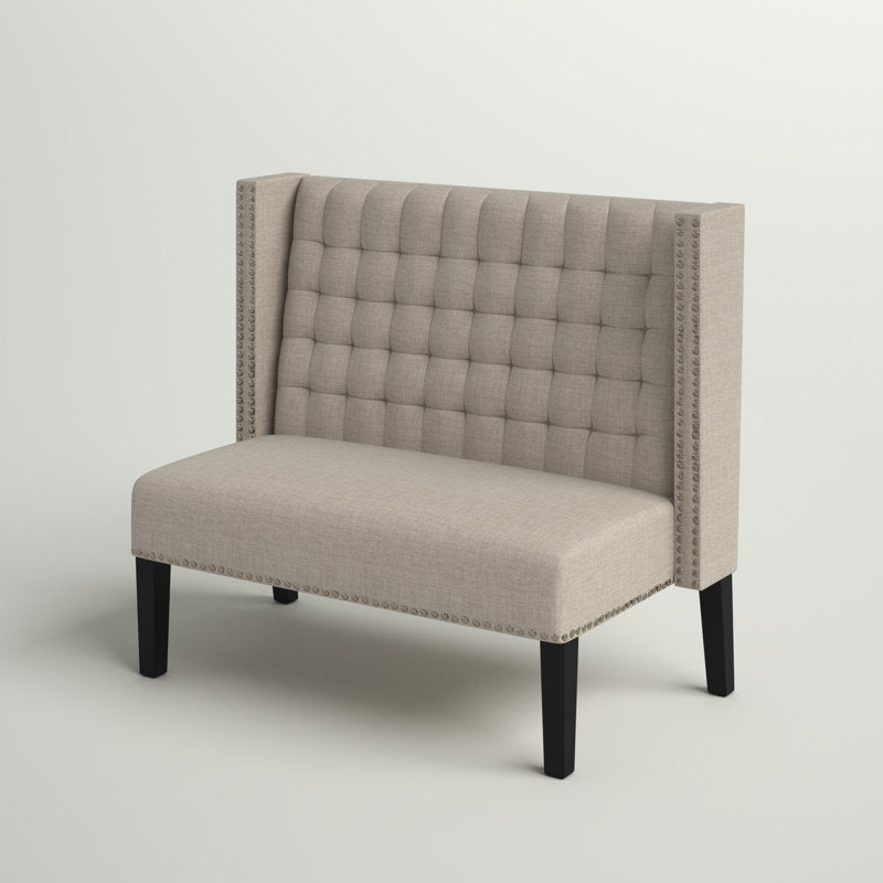 Luxury wingback loveseat chair for living room seating