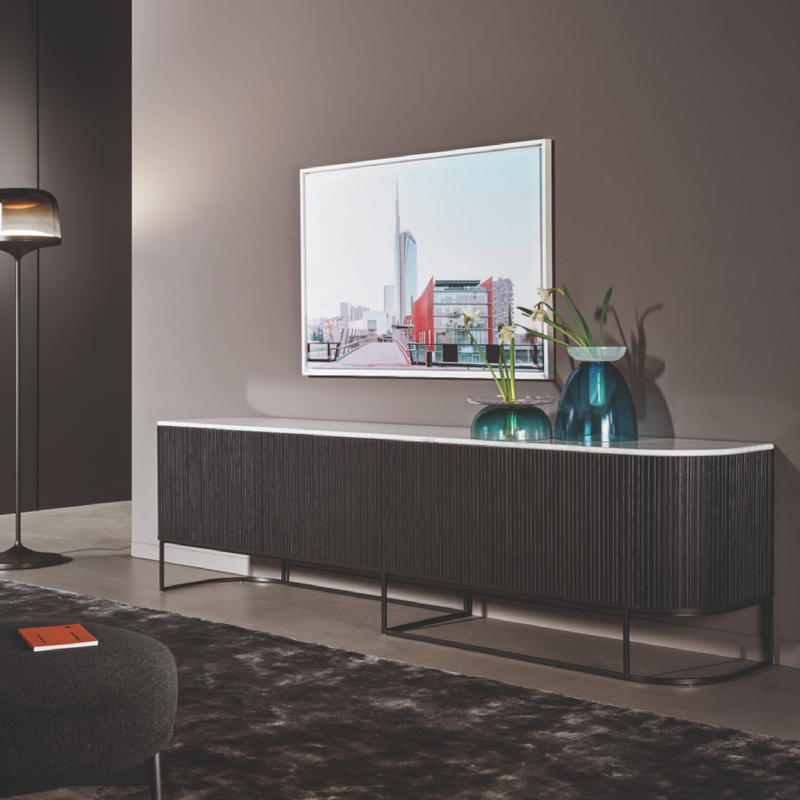 modern living room sideboard teak finish