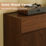 Minimalist wooden cabinet with drawers