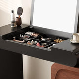 minimalist console desk with wooden cabinet and lamp décor